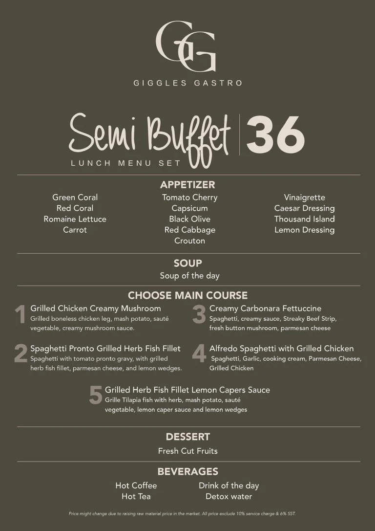 Giggles Gastro Food Menu