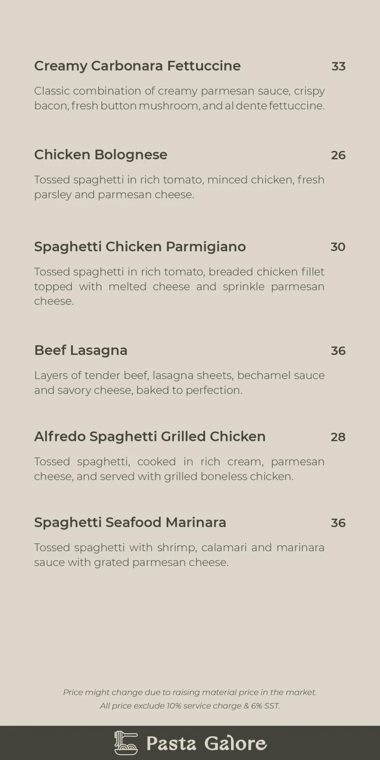 Giggles Gastro Food Menu